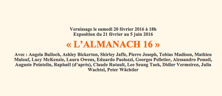 L'Almanach 16